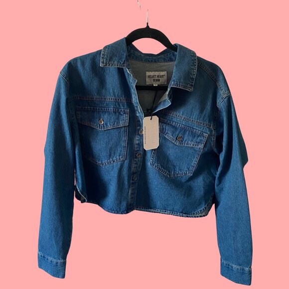 Velvet Heart Nayeli Rockaway Blue Denim Jacket- NWT, Size S - Picture 8 of 10